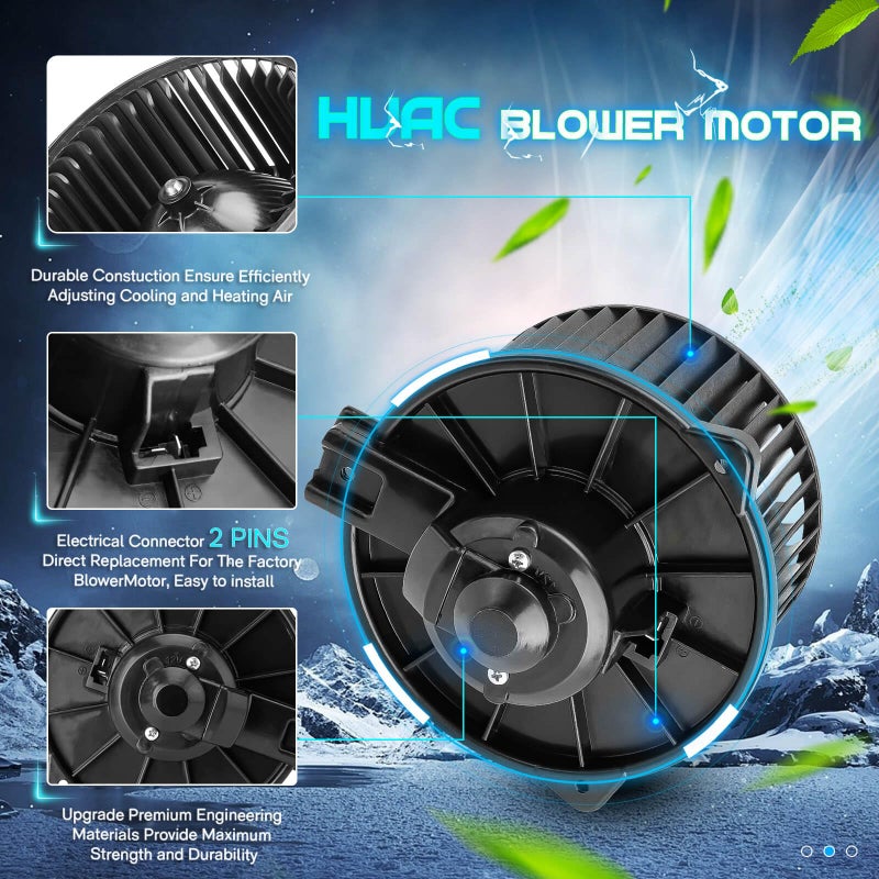 ILONPA AC Heater Blower Motor Fan Fits for 1998 1999 2000 2001 2002 Toyota Corolla, Replaces 8710302021 700056 TO3126105 87103-02021 615-58435 3010097 - Image 3